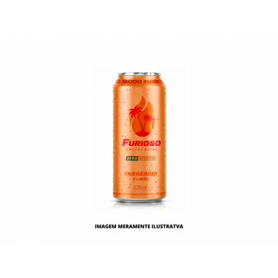 ENERGETICO - FURIOSO - 473ML ZERO TANGERINA COM LIMAO LATAO